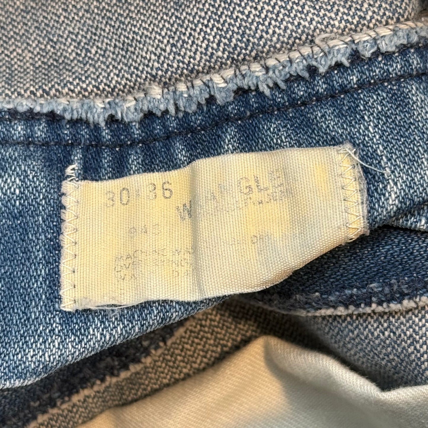 1970s Repaired Wrangler Boot Cut Denim Jeans
