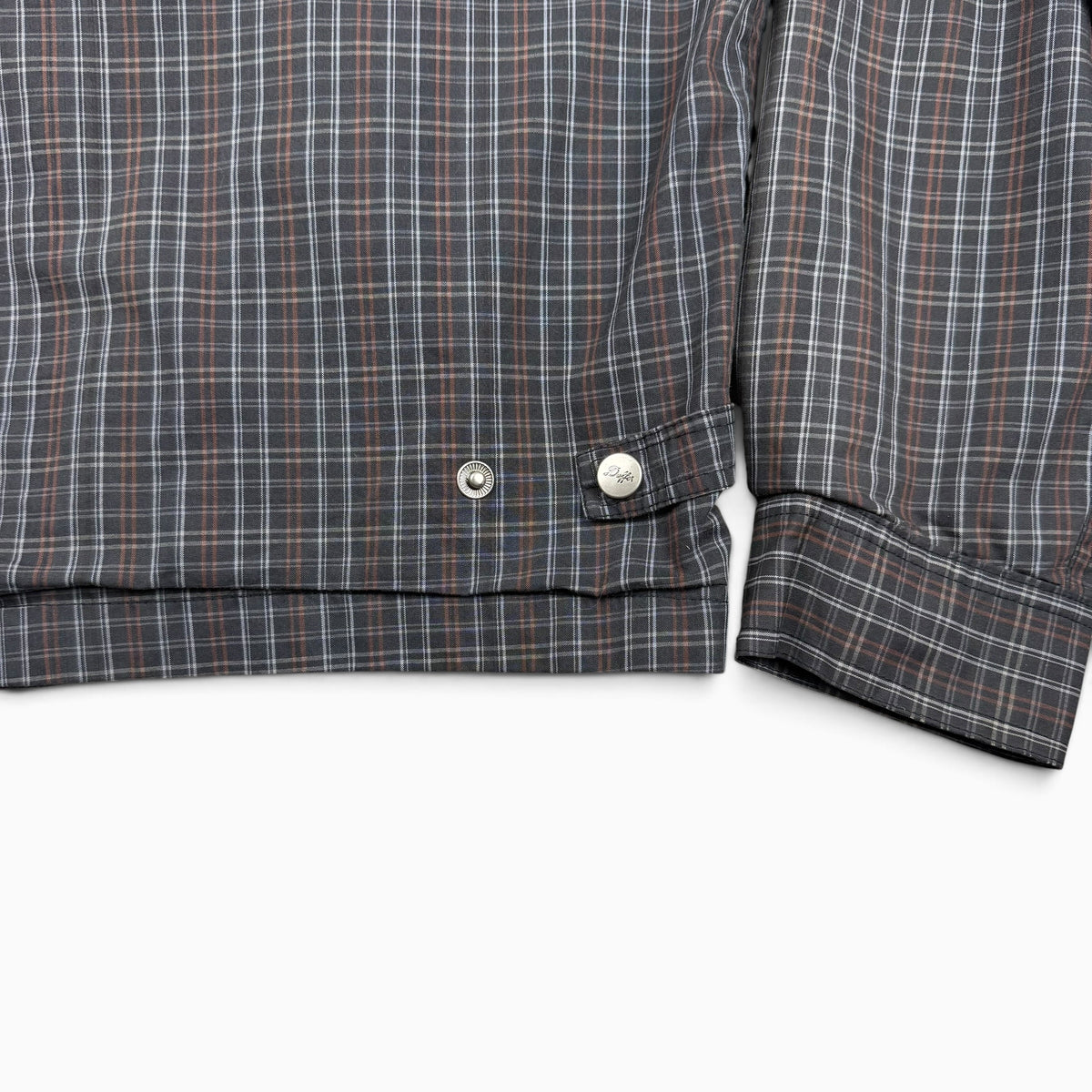 1970s Plaid Zip Up Jacket