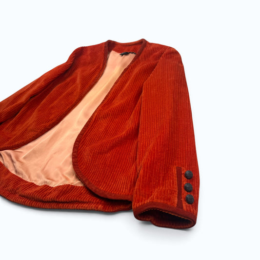 1950s/60s Burnt Orange Corduroy Blazer