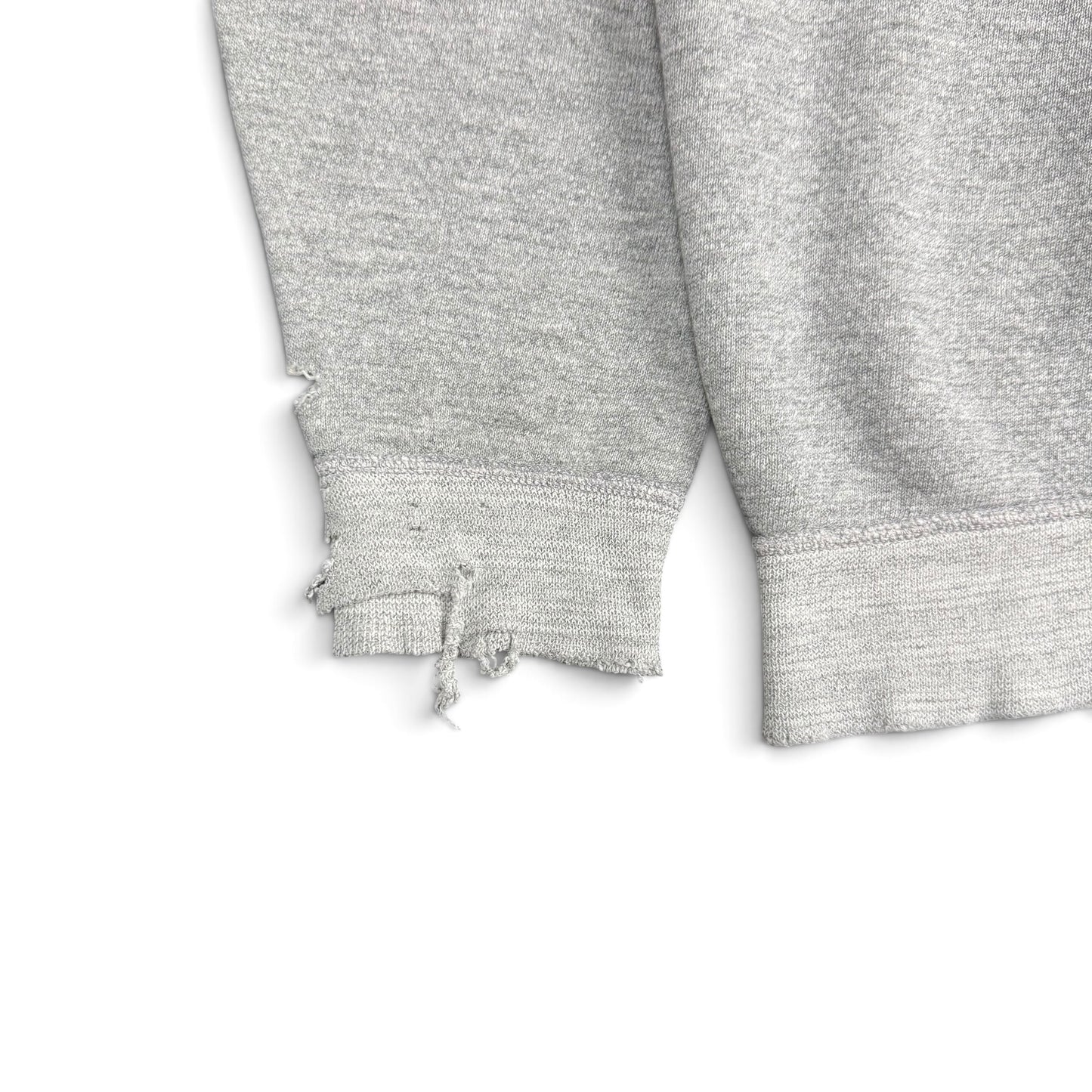 1960s Distressed Grey Raglan Sweatshirt - DCQL