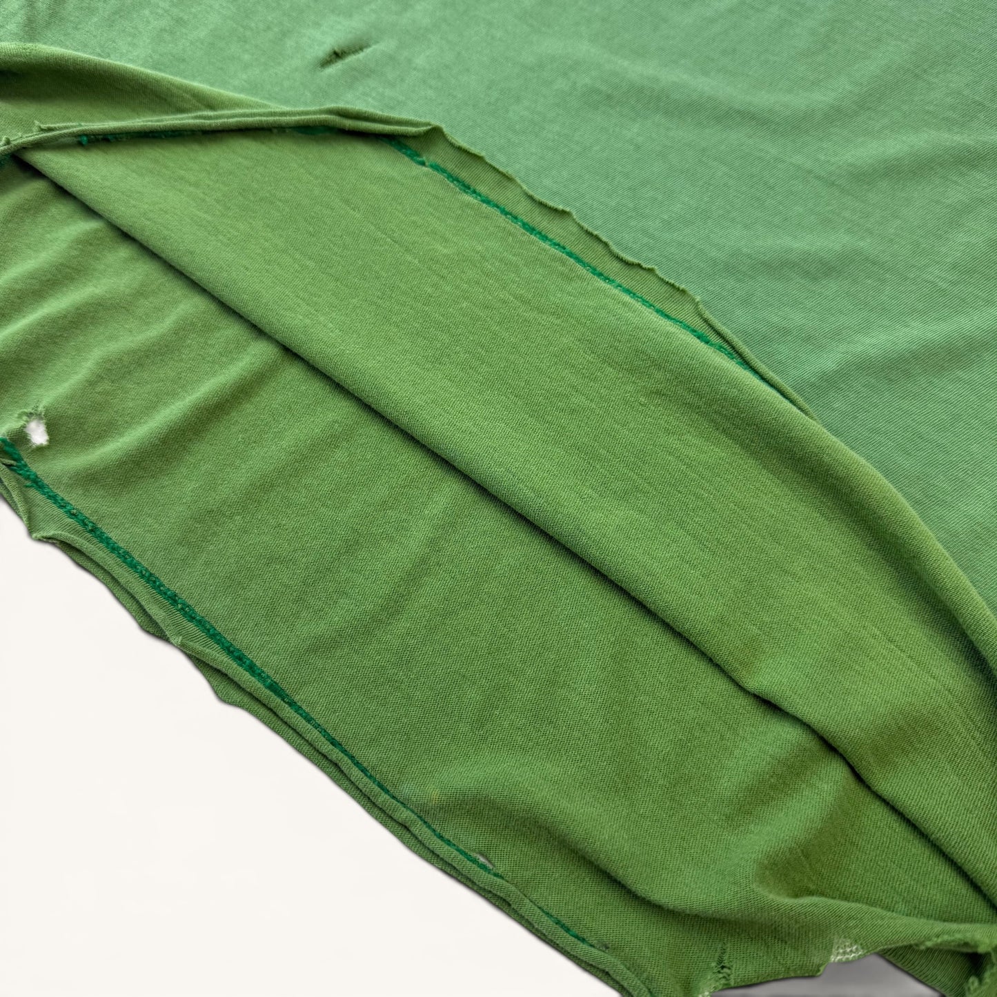 1990s Thrashed Faded Green T Shirt