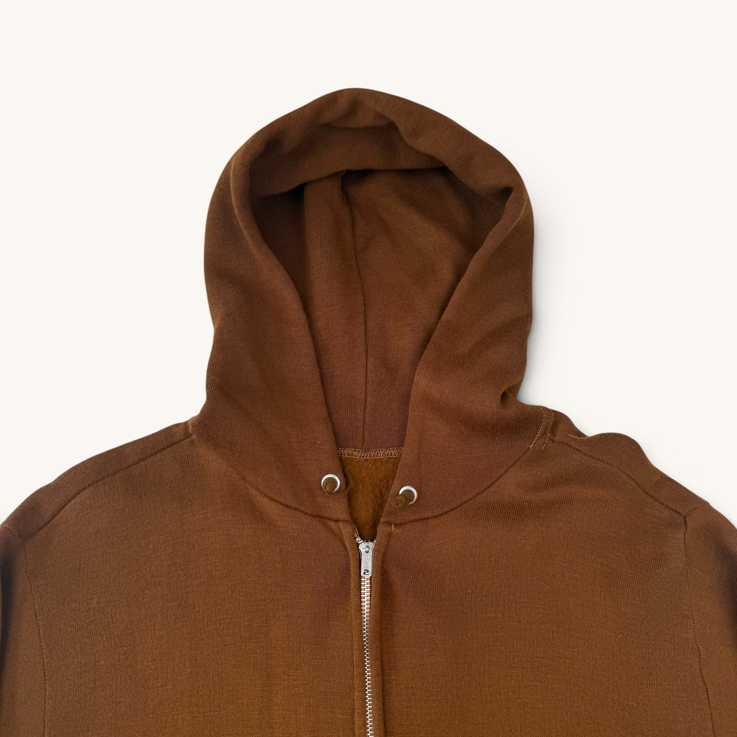 1970s Brown Zip Up Hoodie