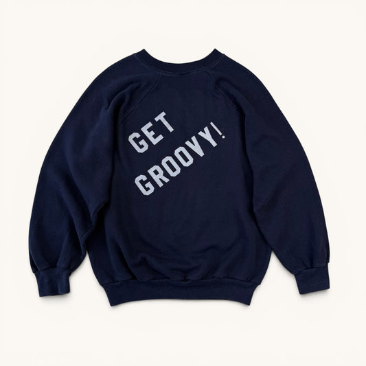 1970s Navy Raglan Sweatshirt