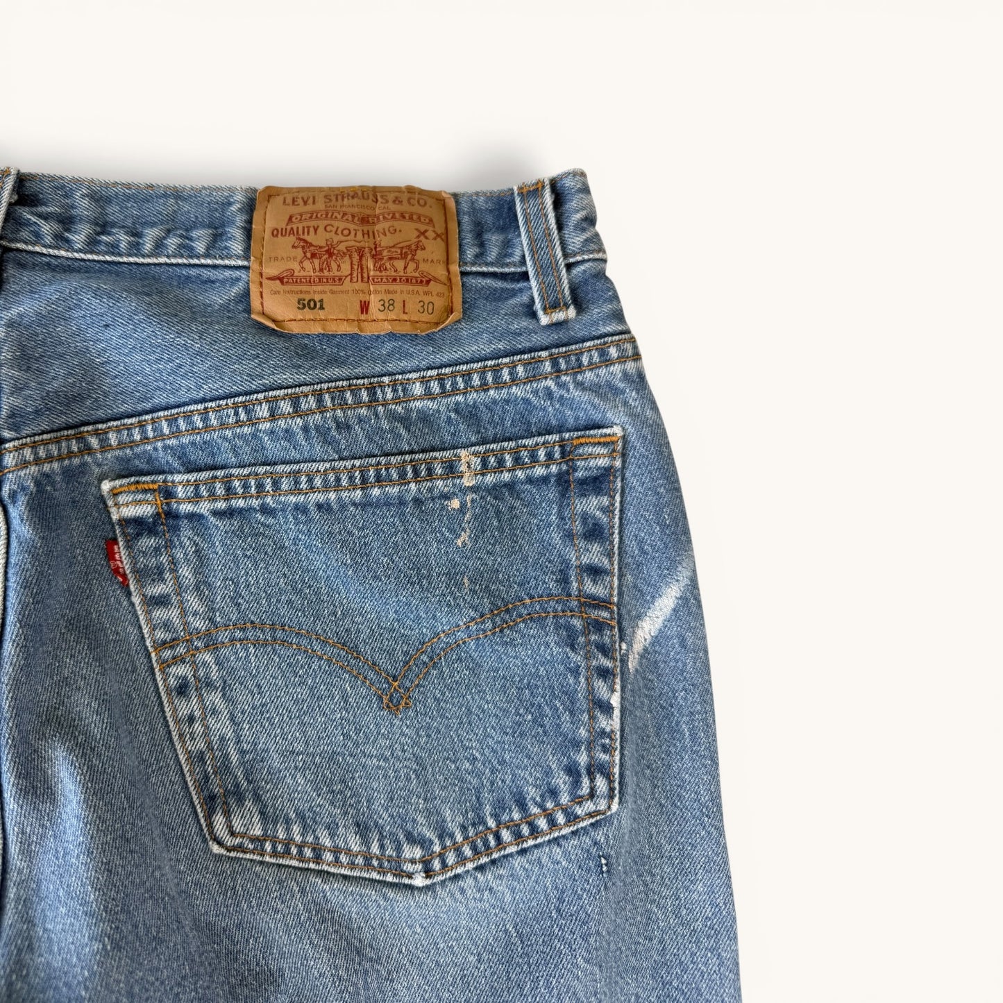 1990 Levis 501 Paint Splatter Denim Jeans