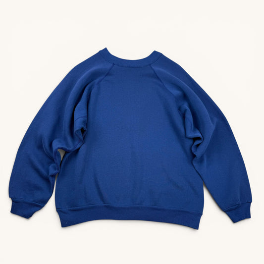 1980s Blue Raglan Sweatshirt