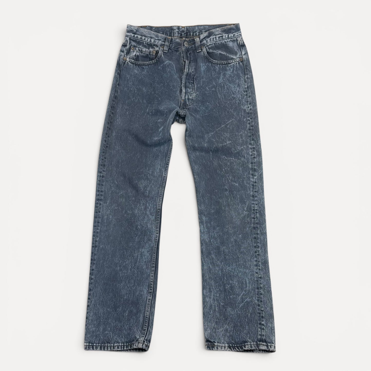 1980s Washed Black/Grey/Blue Levis 501