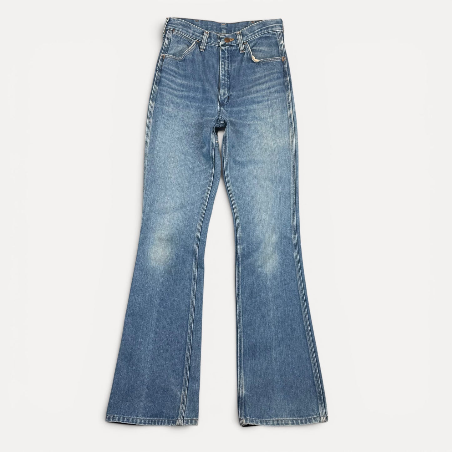 1970s Repaired Wrangler Boot Cut Denim Jeans