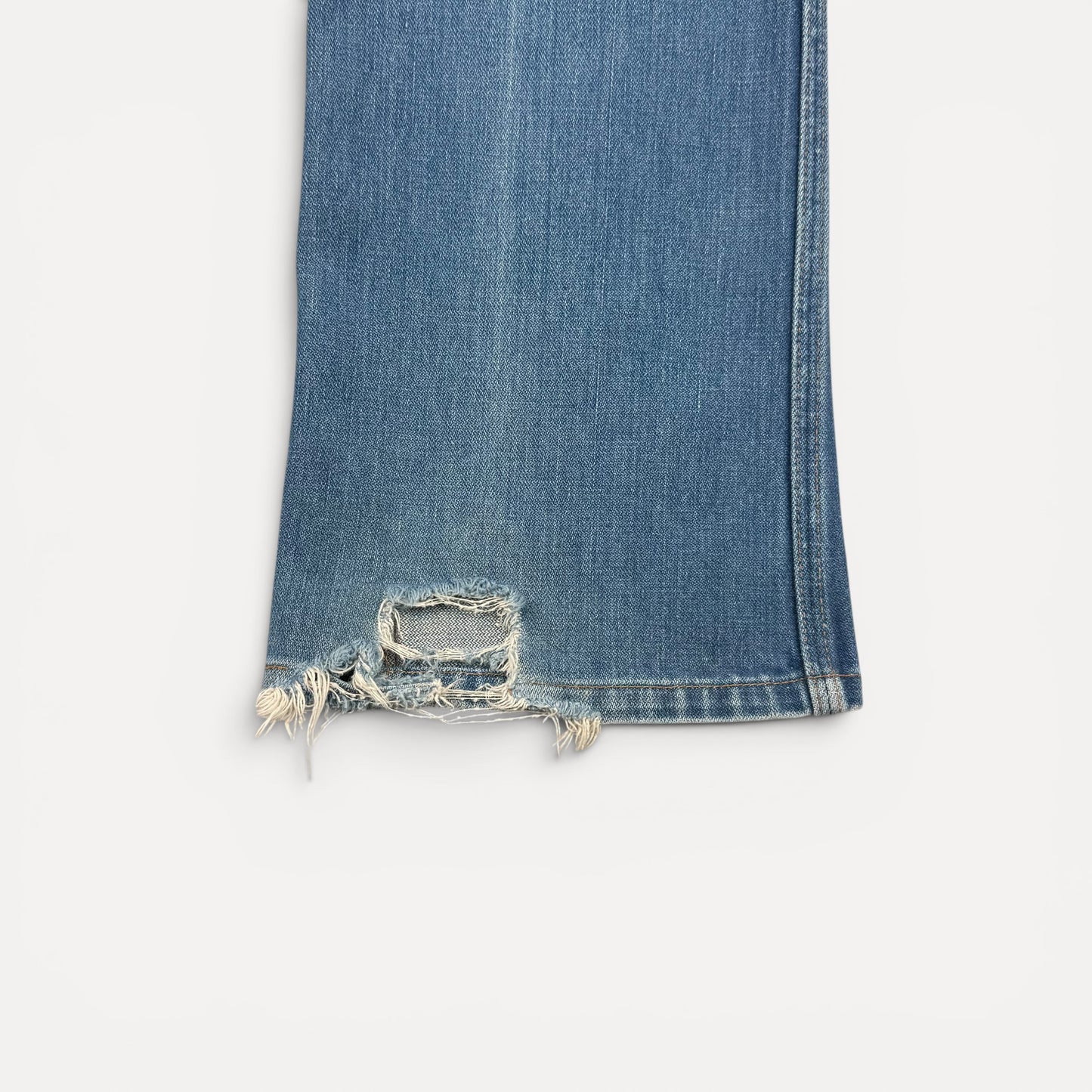1970s Repaired Wrangler Boot Cut Denim Jeans