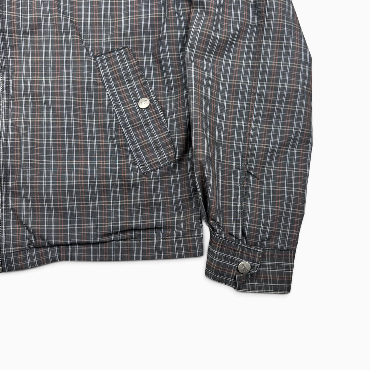 1970s Plaid Zip Up Jacket