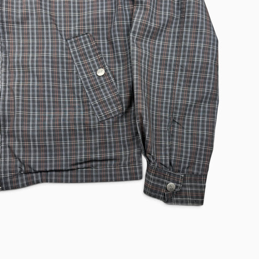1970s Plaid Zip Up Jacket