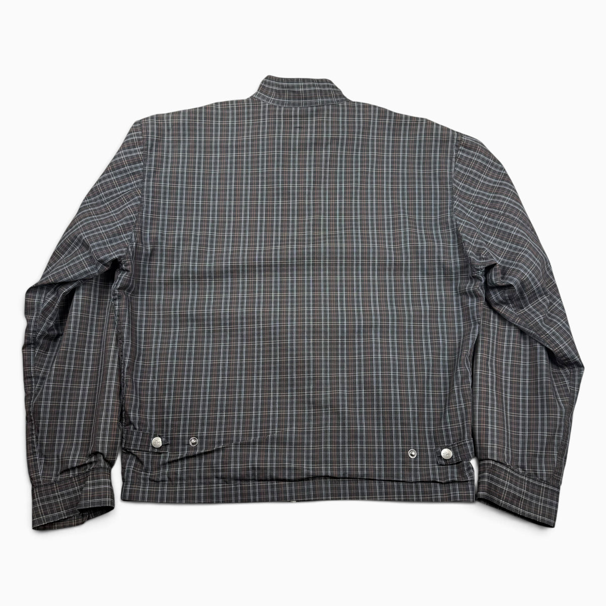 1970s Plaid Zip Up Jacket