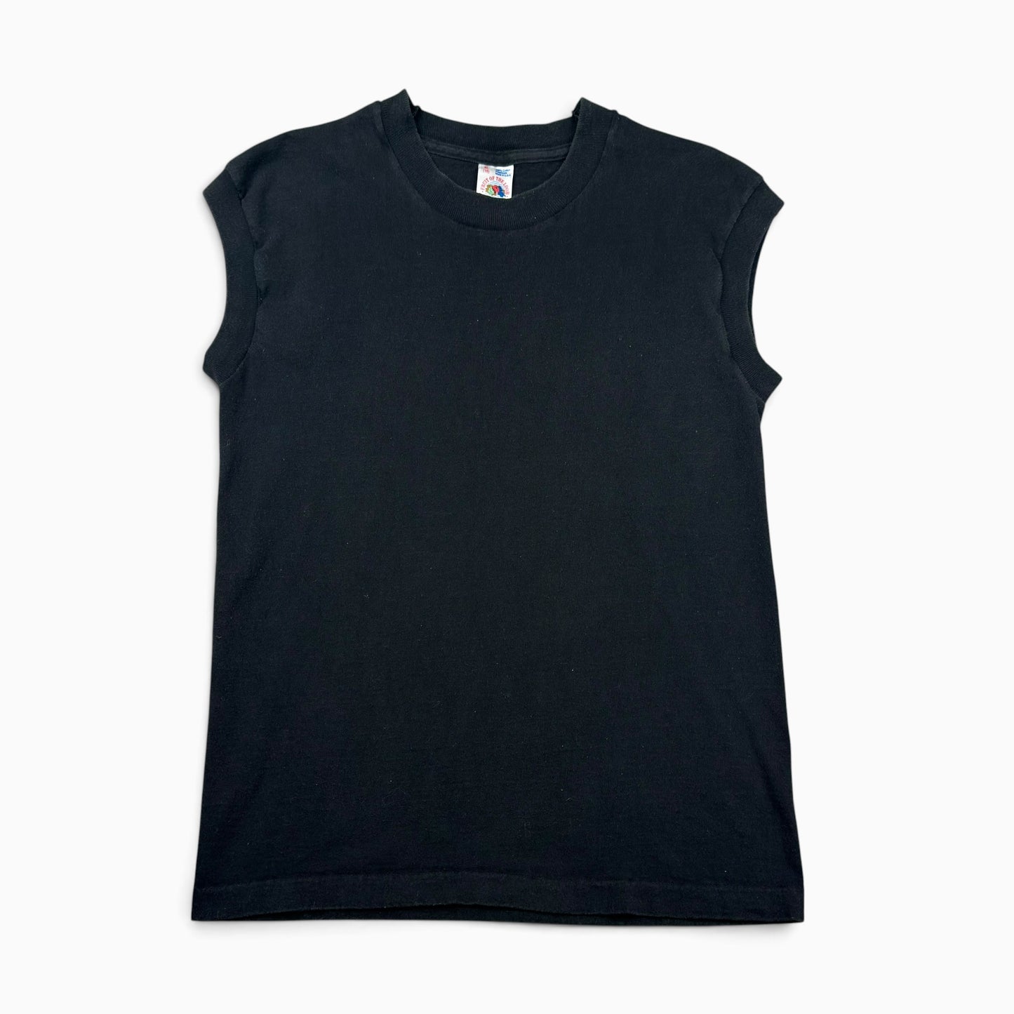 T-shirt teinté de peinture noire vierge des années 00