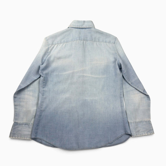 1970s Levis Orange Tab Chambray Button Up Shirt