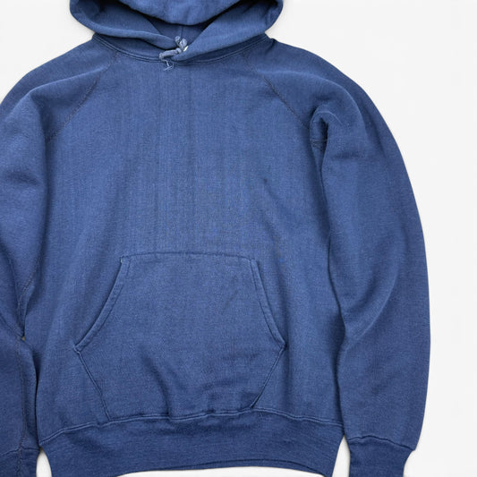 1980s Blank Navy Raglan Hoodie