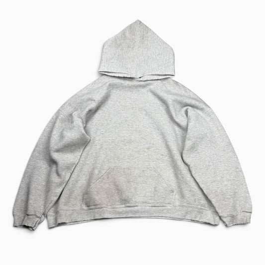1990s Boxy Blank Grey Hoodie