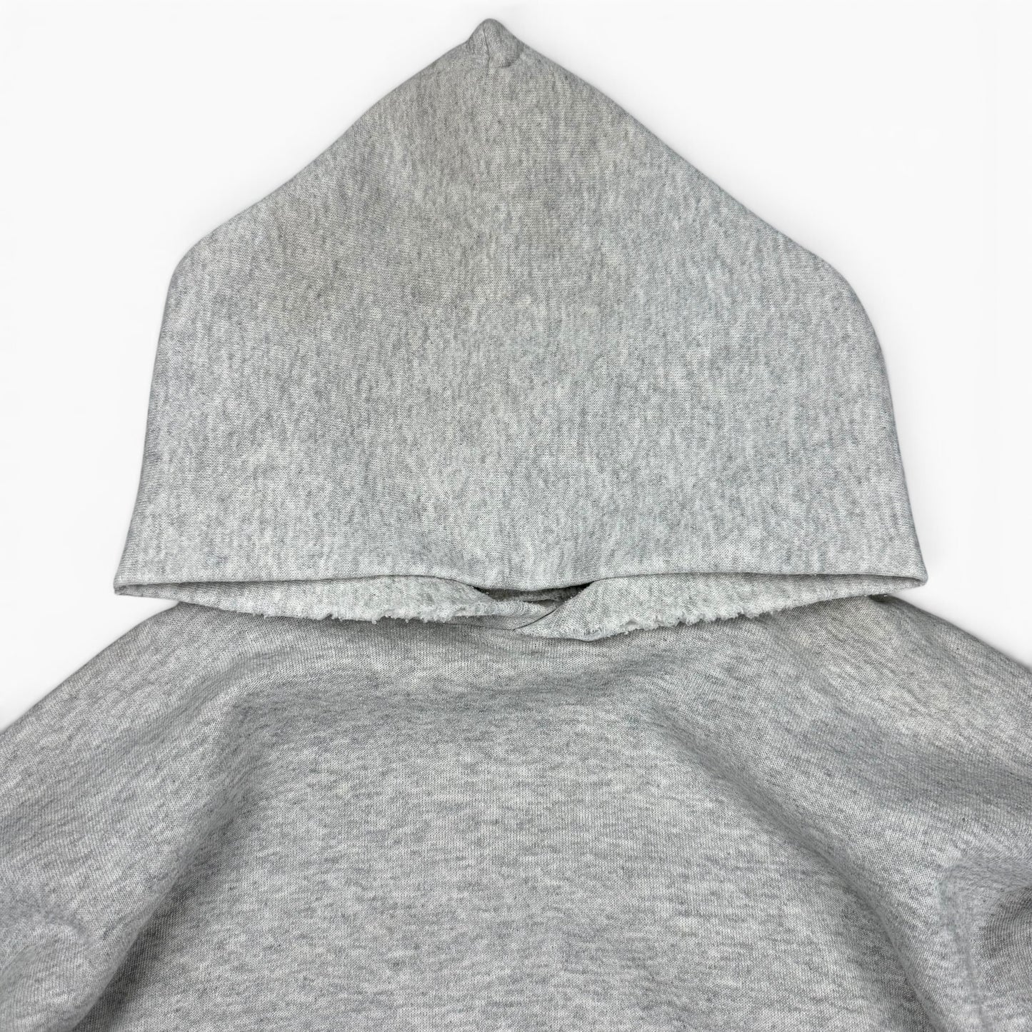 1990s Boxy Blank Grey Hoodie