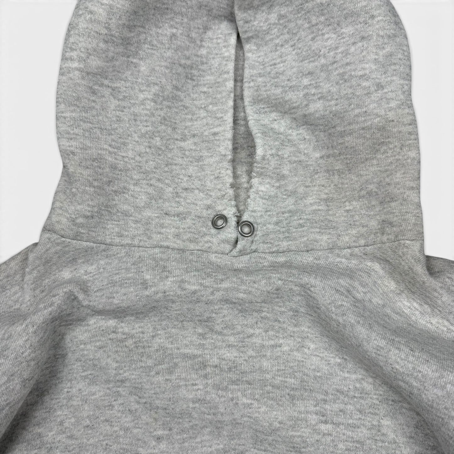 1990s Boxy Blank Grey Hoodie