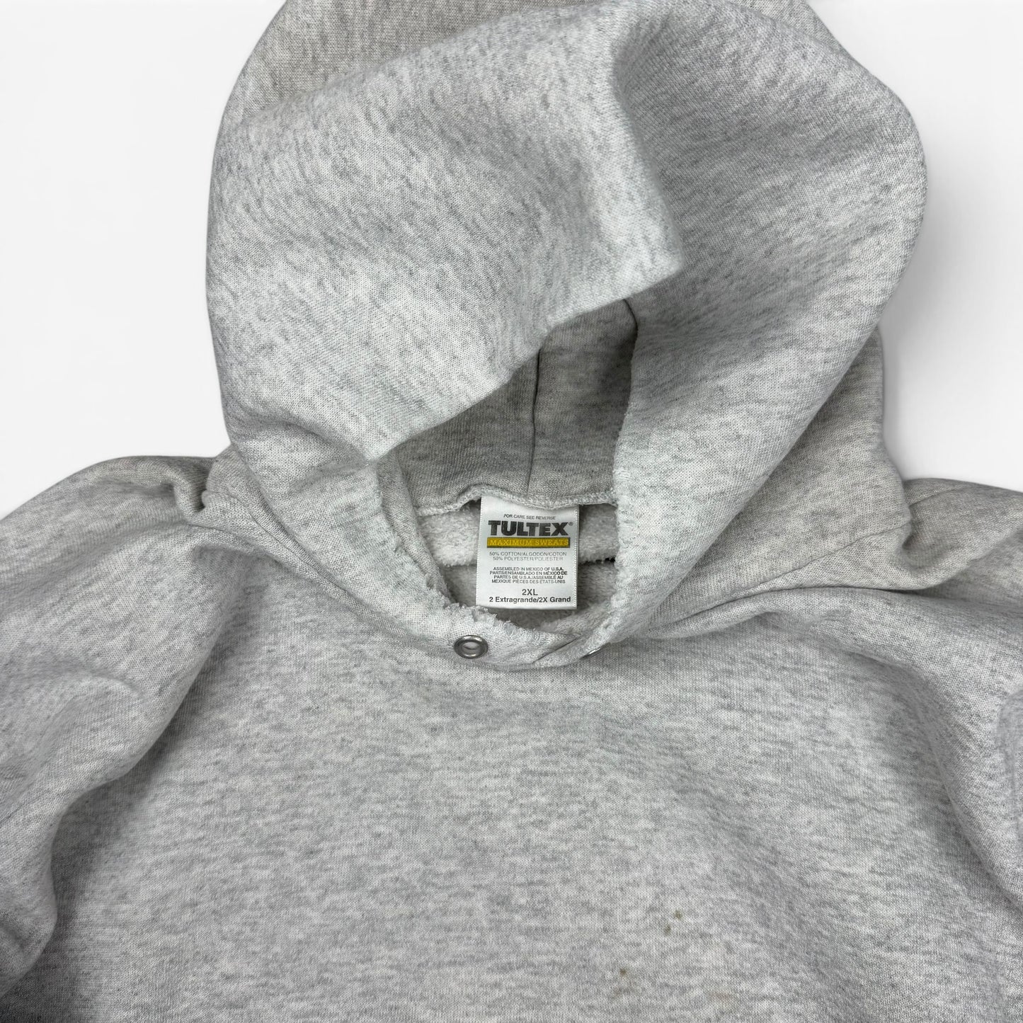 1990s Boxy Blank Grey Hoodie
