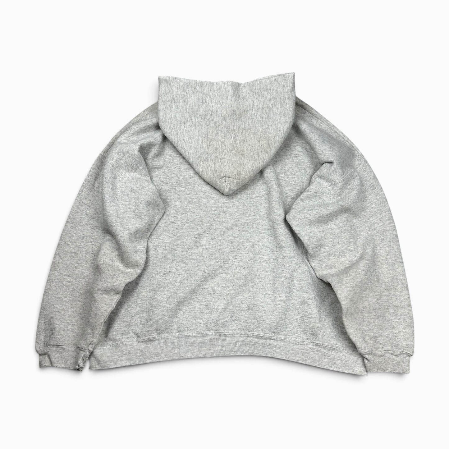 1990s Boxy Blank Grey Hoodie