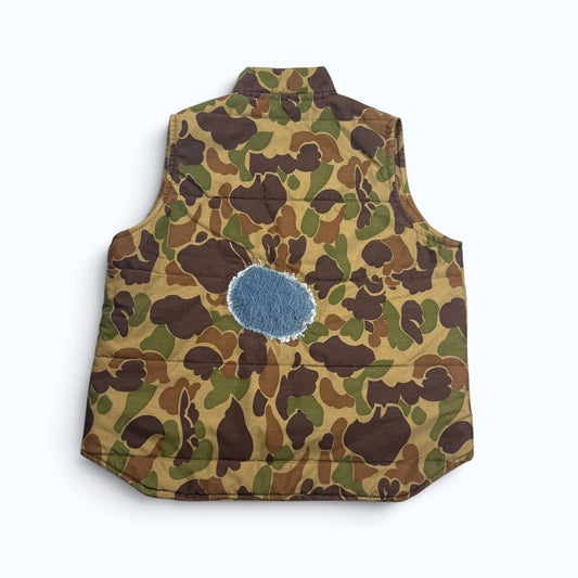 1970s Repaired Canvas Camo Vest