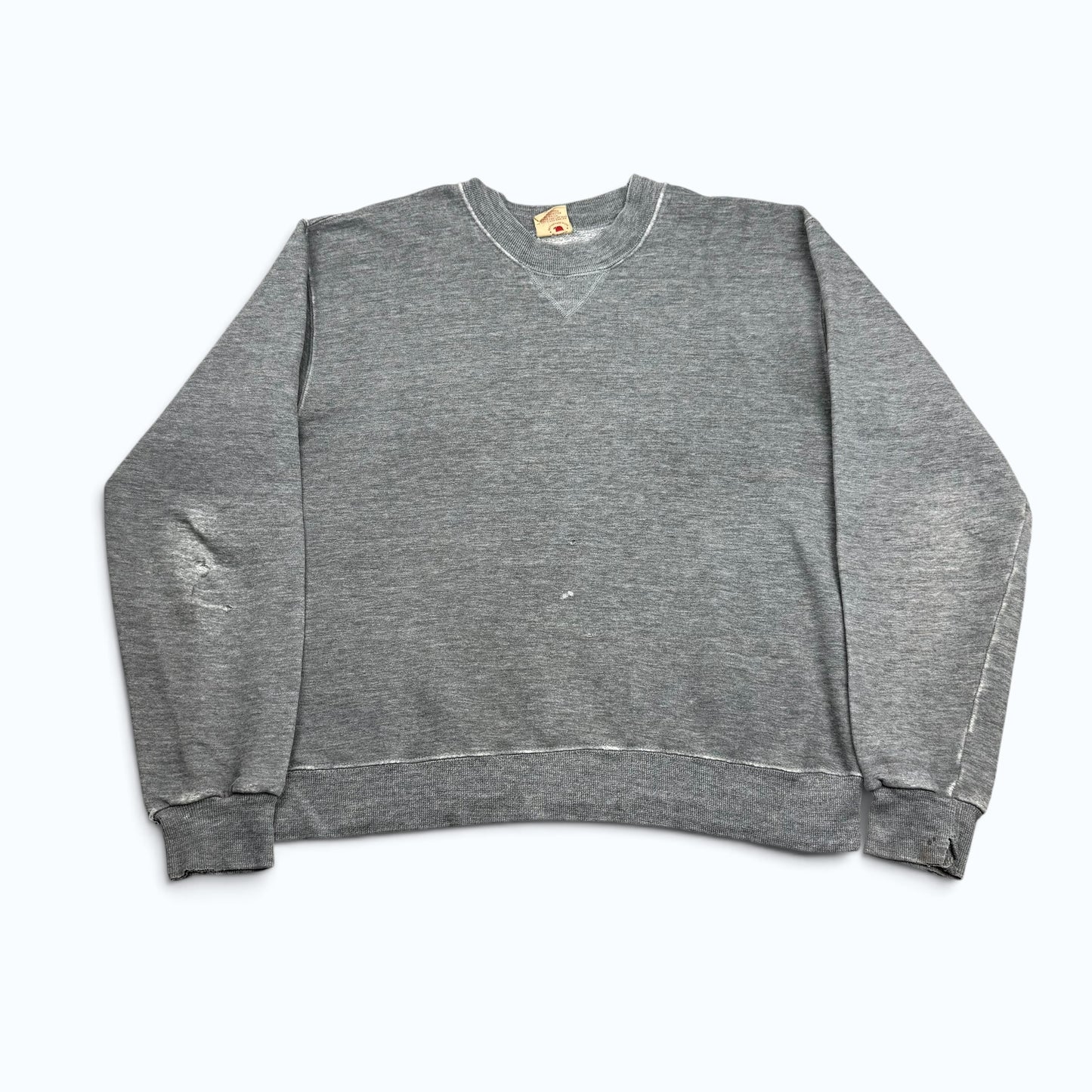 1980s Blank Grey Russell Sweatshirt