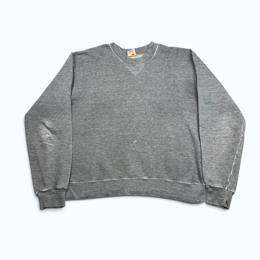 1980s Blank Grey Russell Sweatshirt