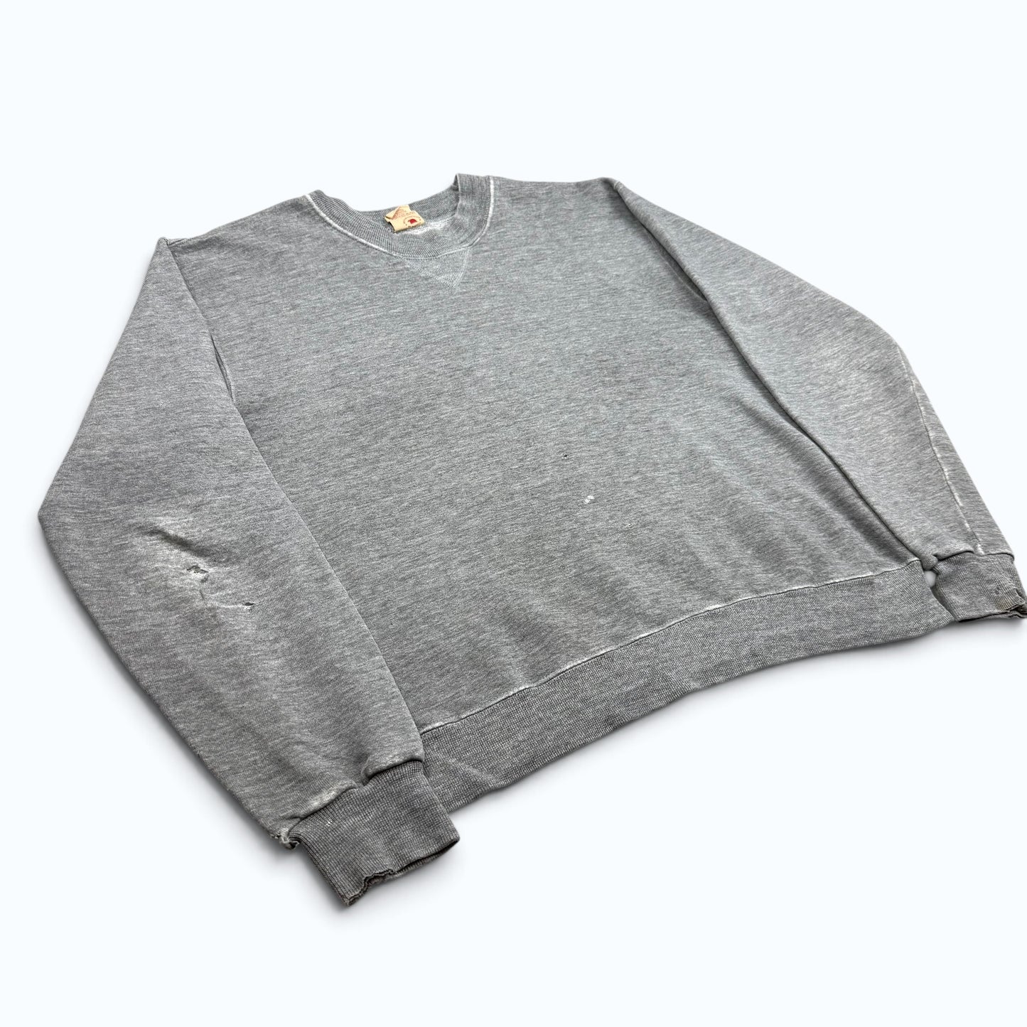 1980s Blank Grey Russell Sweatshirt