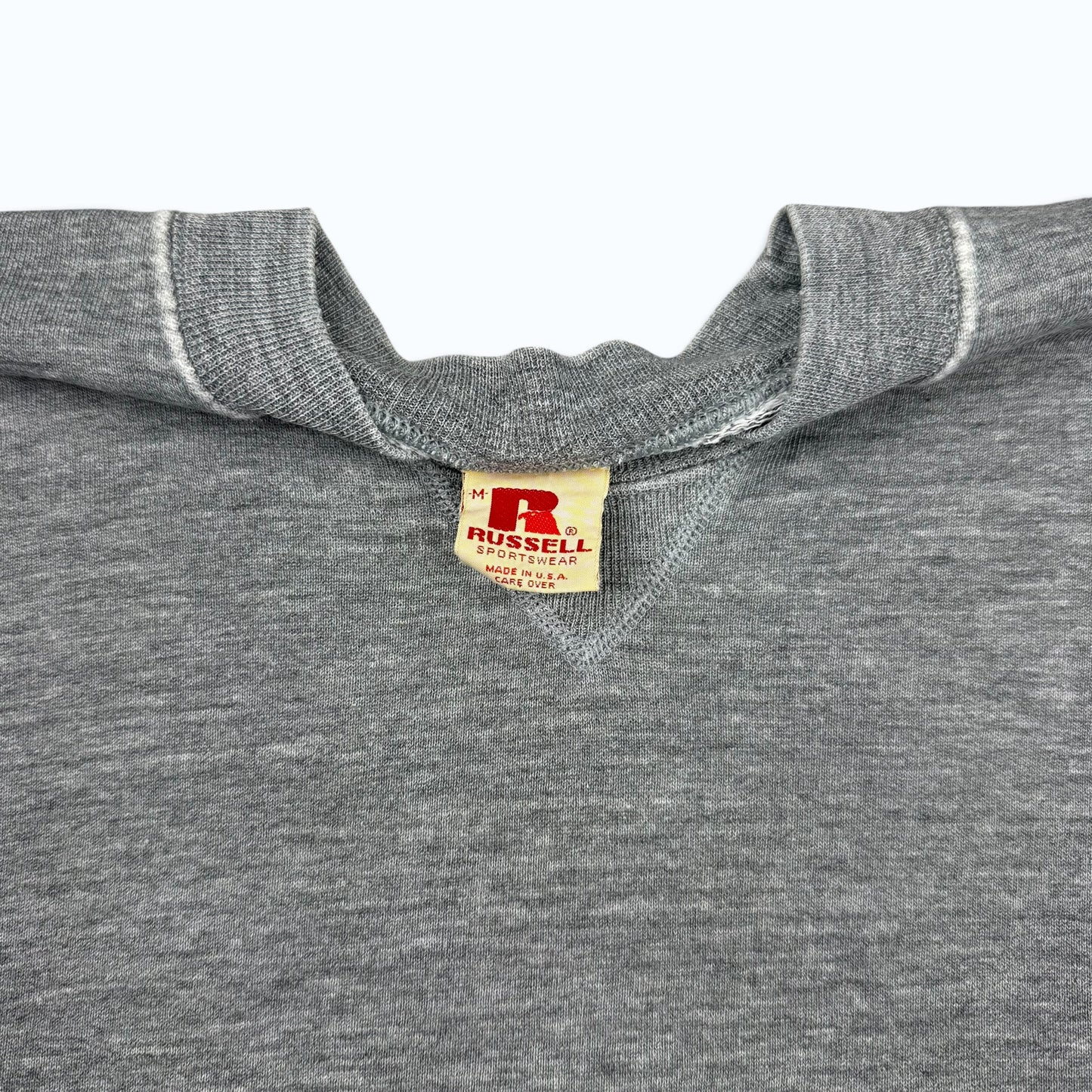 1980s Blank Grey Russell Sweatshirt