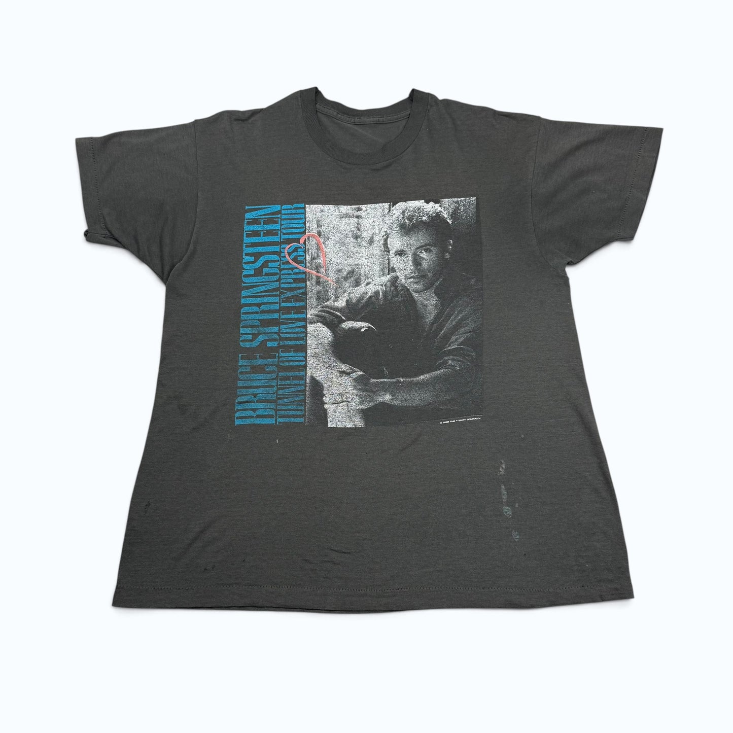 T-shirt teinté de peinture noire vierge des années 00