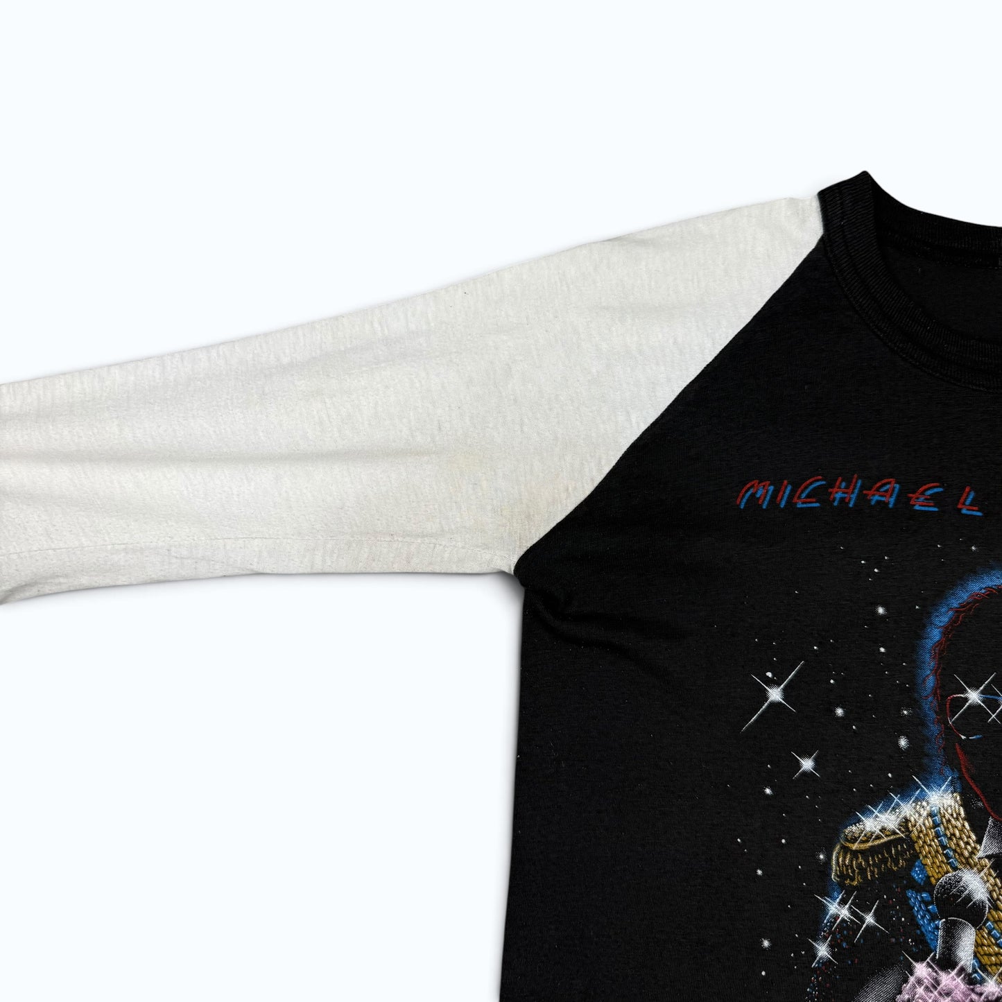 1984 Michael Jackson Victory Tour Baseball T Shirt