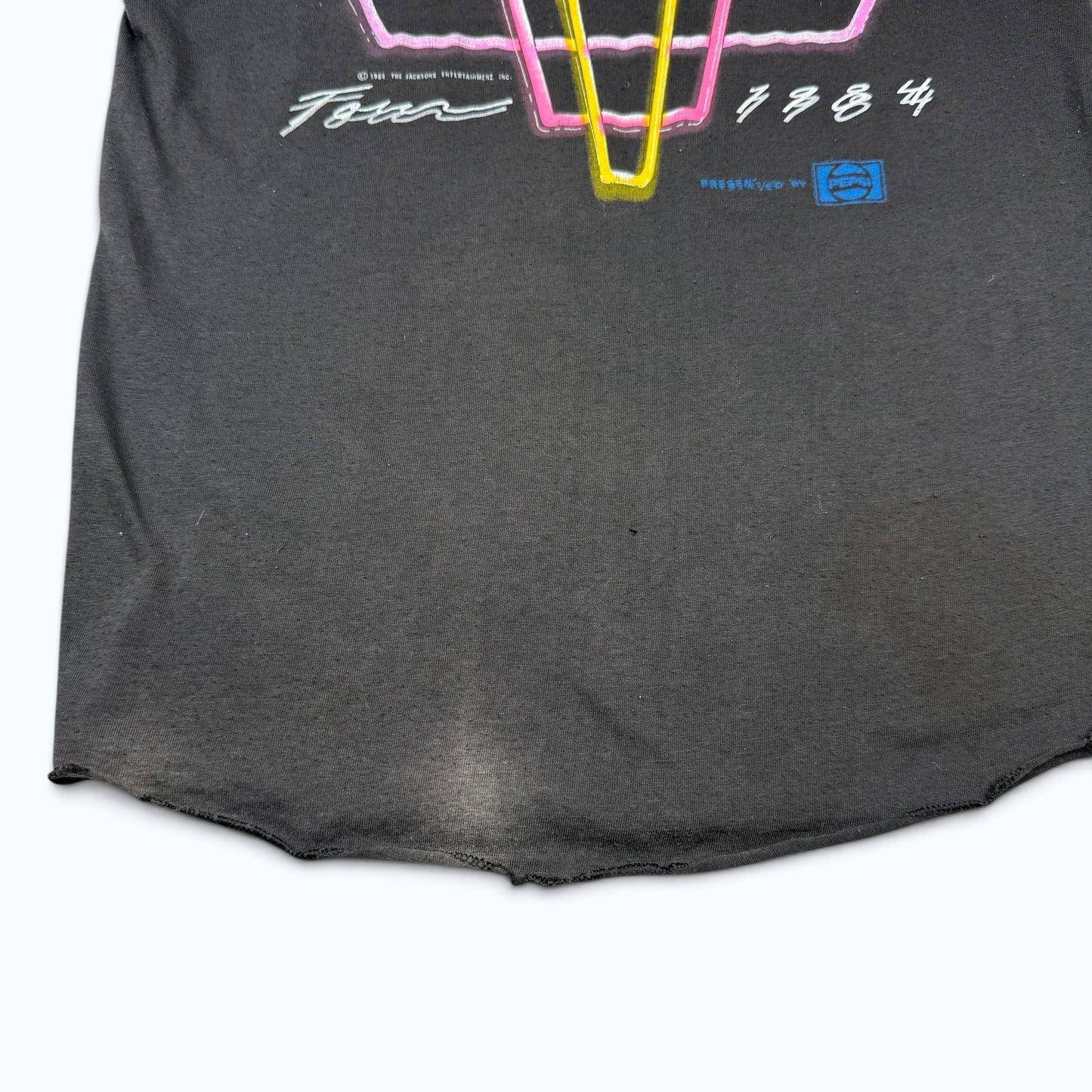 1984 Michael Jackson Victory Tour Baseball T Shirt