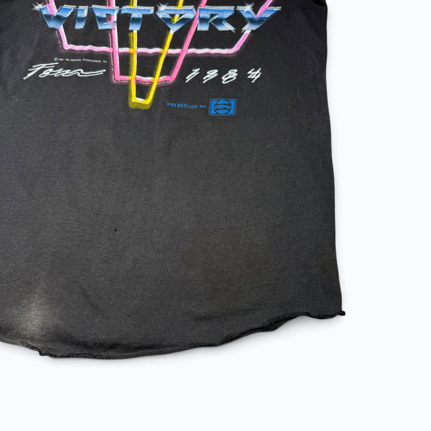1984 Michael Jackson Victory Tour Baseball T Shirt