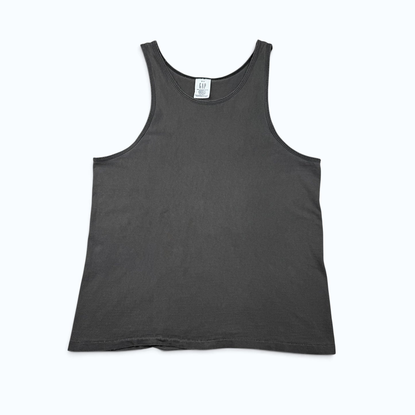 1990s Faded Black Tank Top by Gap