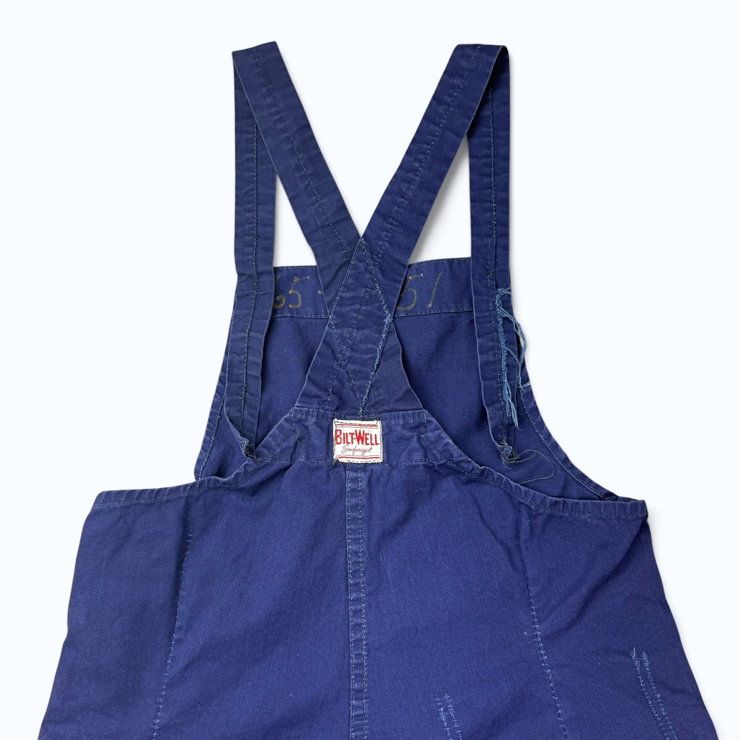 1930s Bilt-Well French Blue Cotton Overalls