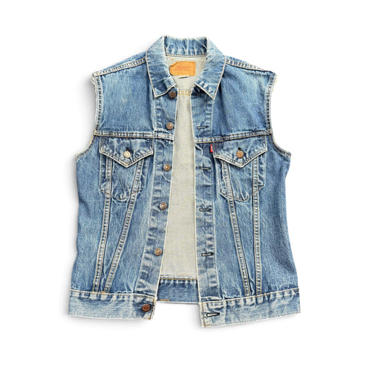 1960s/70s Levis Type 3 Big E Cut Off Denim Jacket