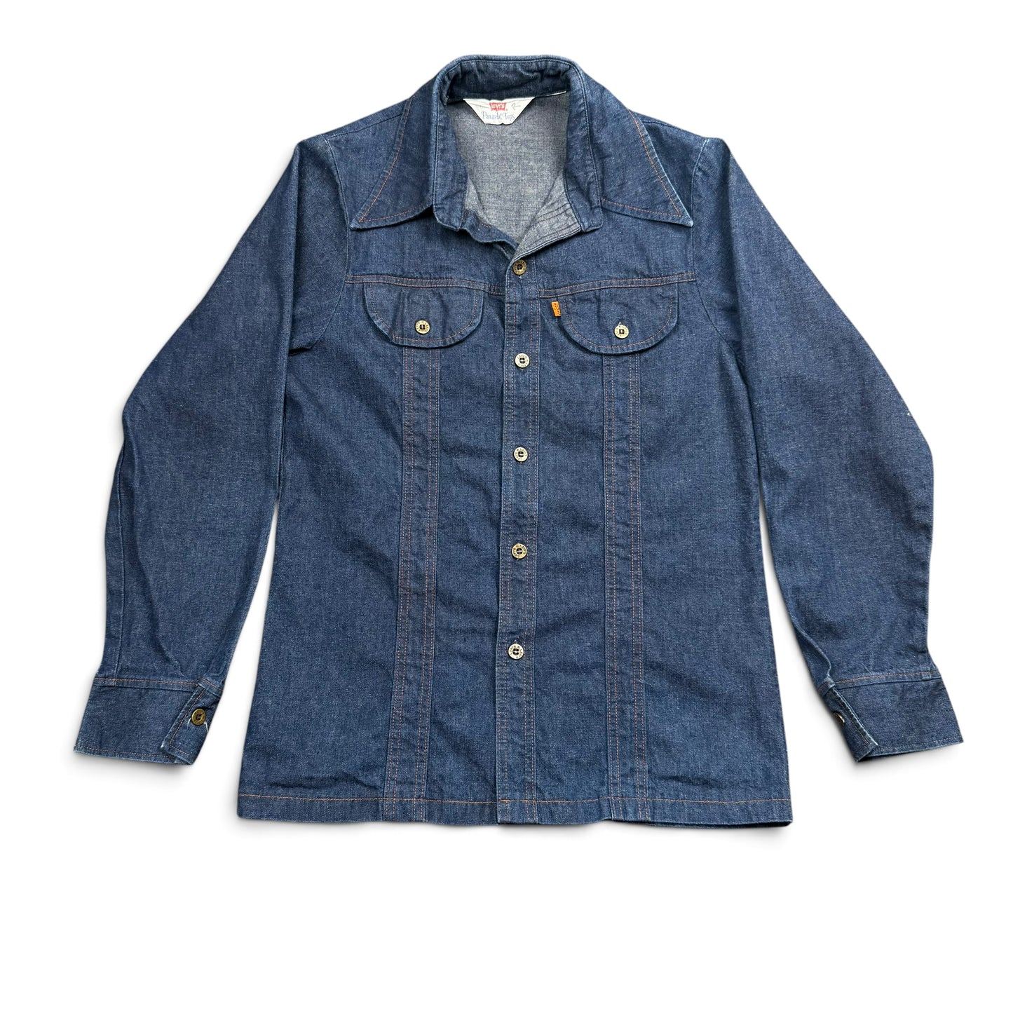 1970s Levis Orange Tab Denim Shirt Jacket