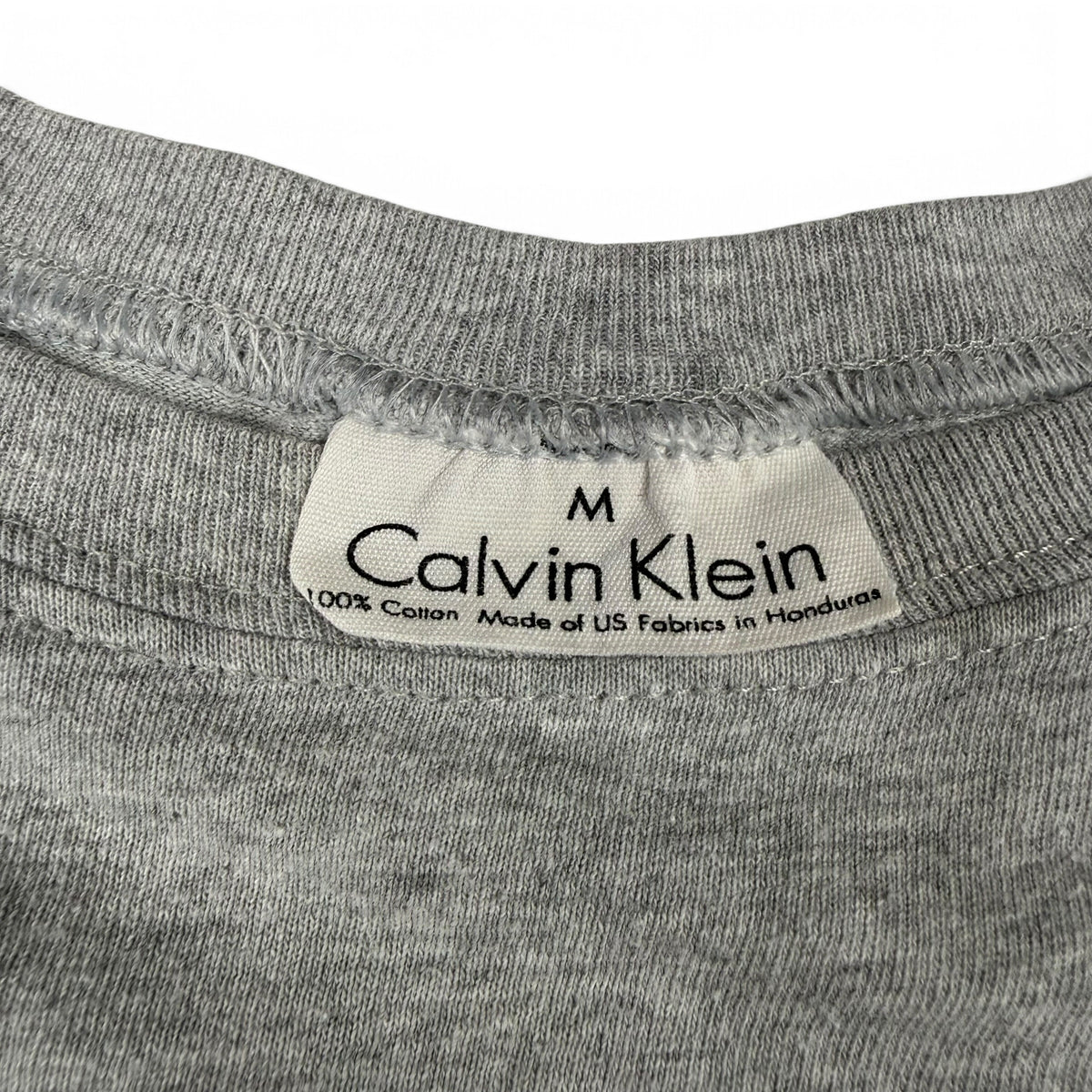 1980s Blank Grey Calvin Klein T Shirt