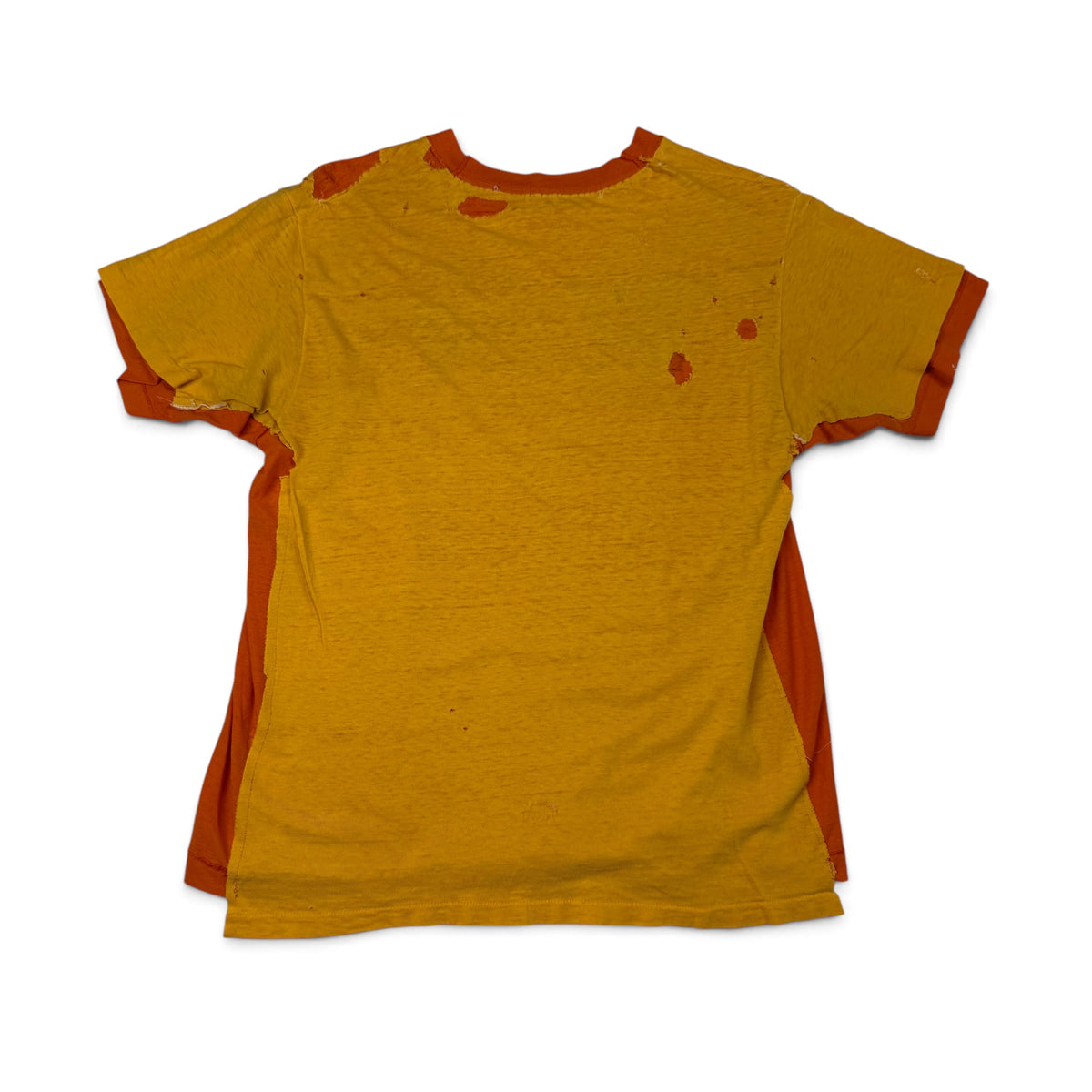T-shirt teinté de peinture noire vierge des années 00