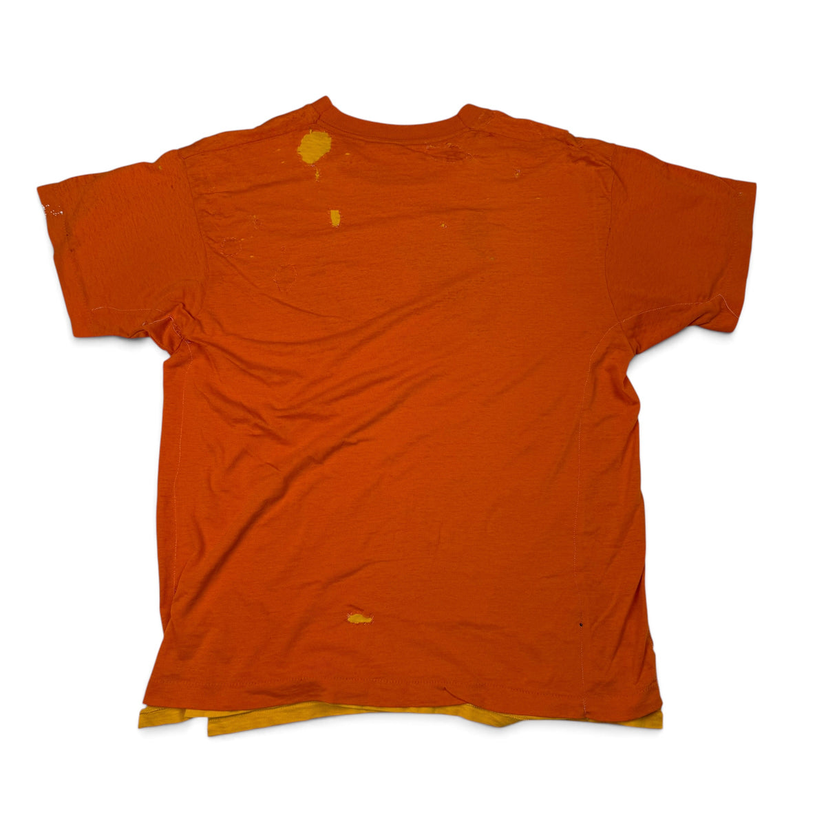 T-shirt teinté de peinture noire vierge des années 00