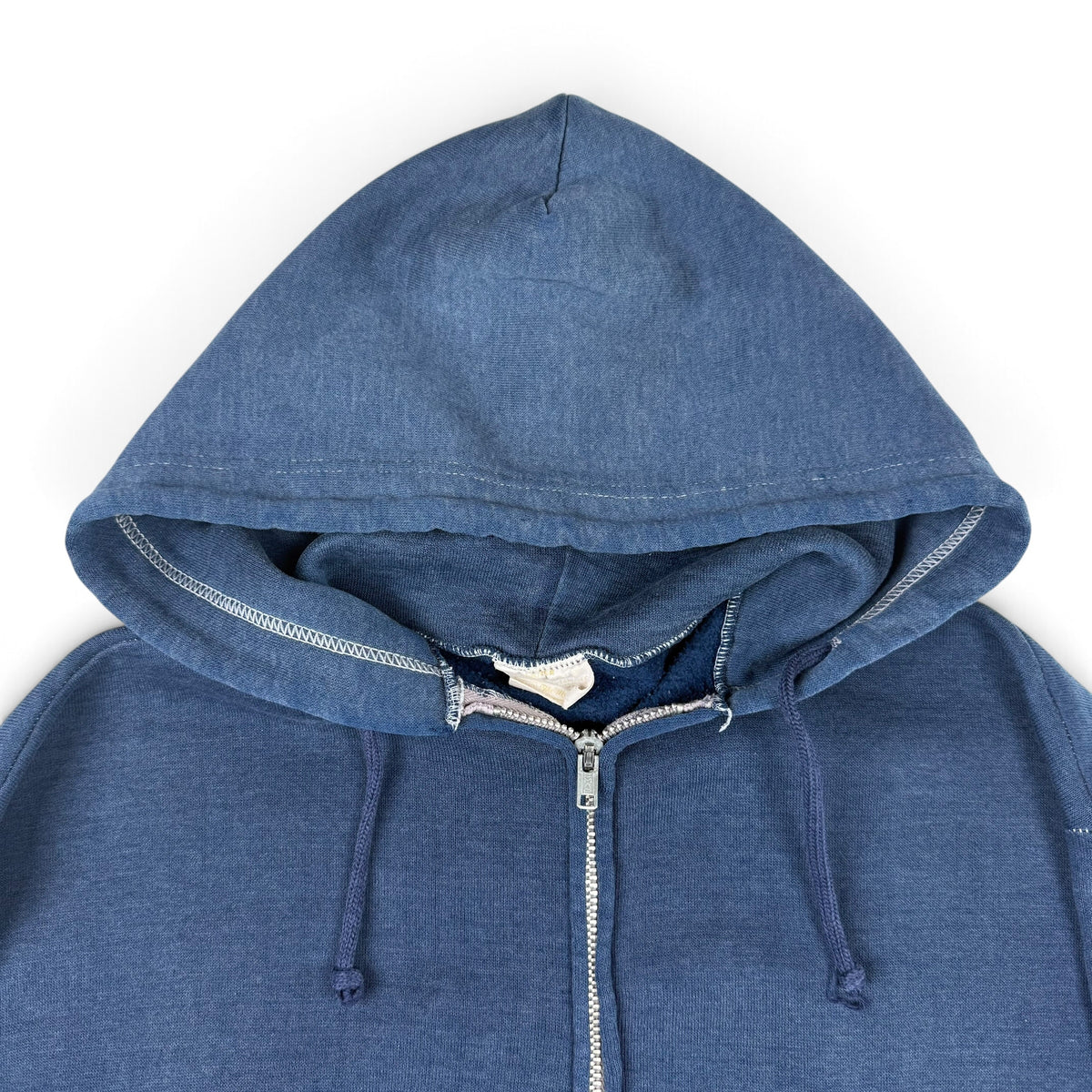 1960s Navy Blue Zip Up Hoodie