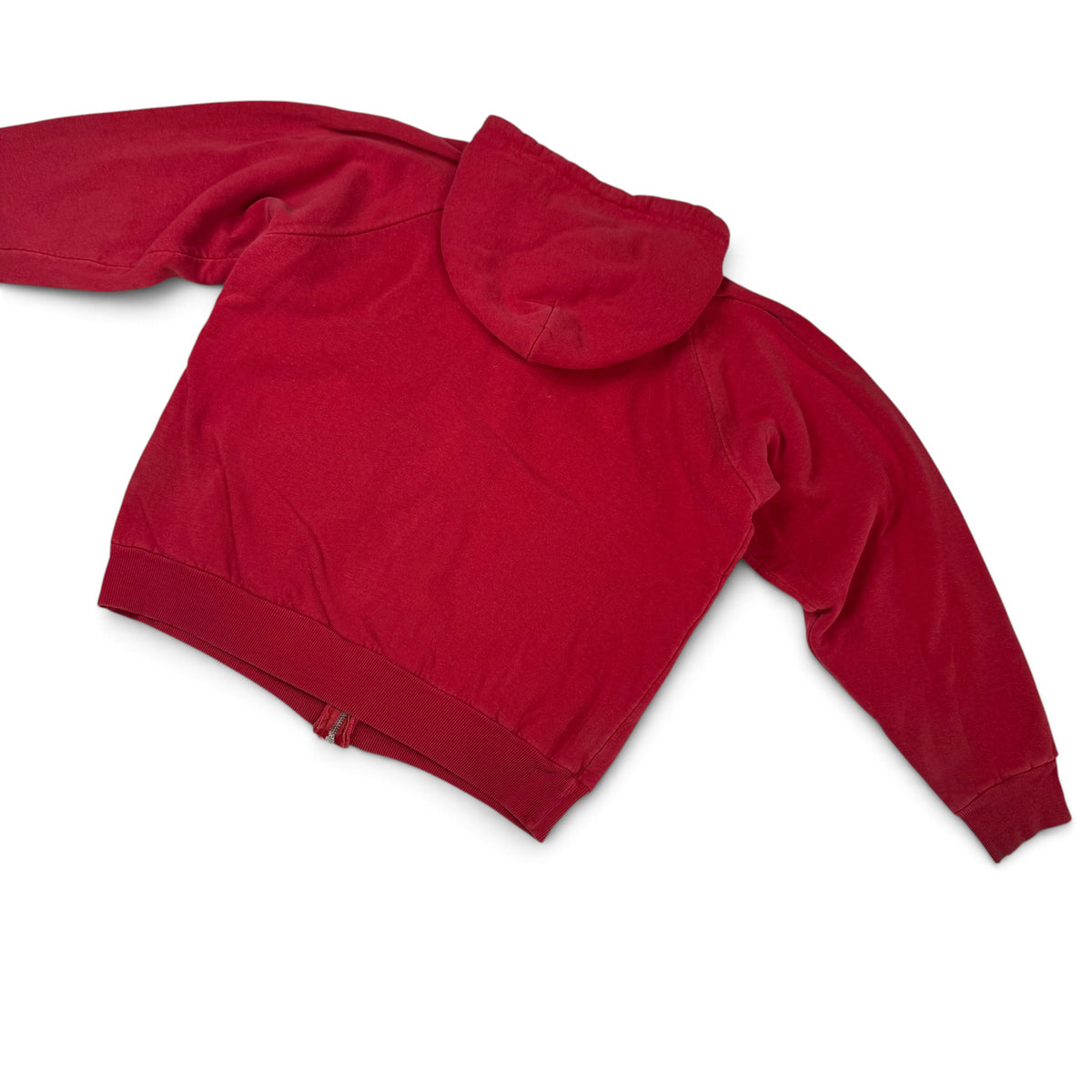 1960s/70s Red Thermal Lined Zip Up Hoodie
