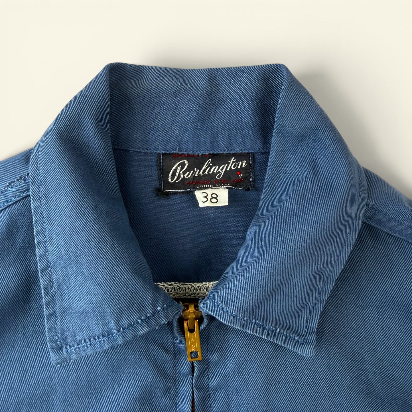 1960s Navy Blue Chainstitch Embroidered Jacket