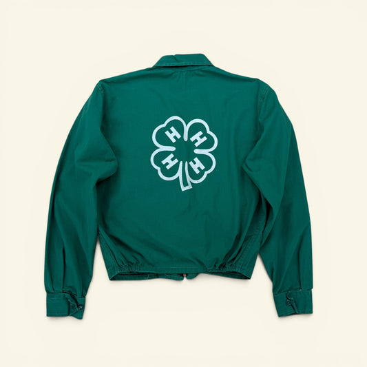 1960s Green Clay County Zip Up Jacket