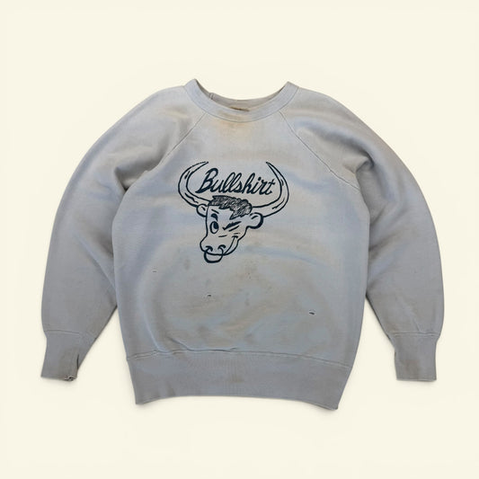 1950s Light Baby Blue Bullshirt Sweatshirt