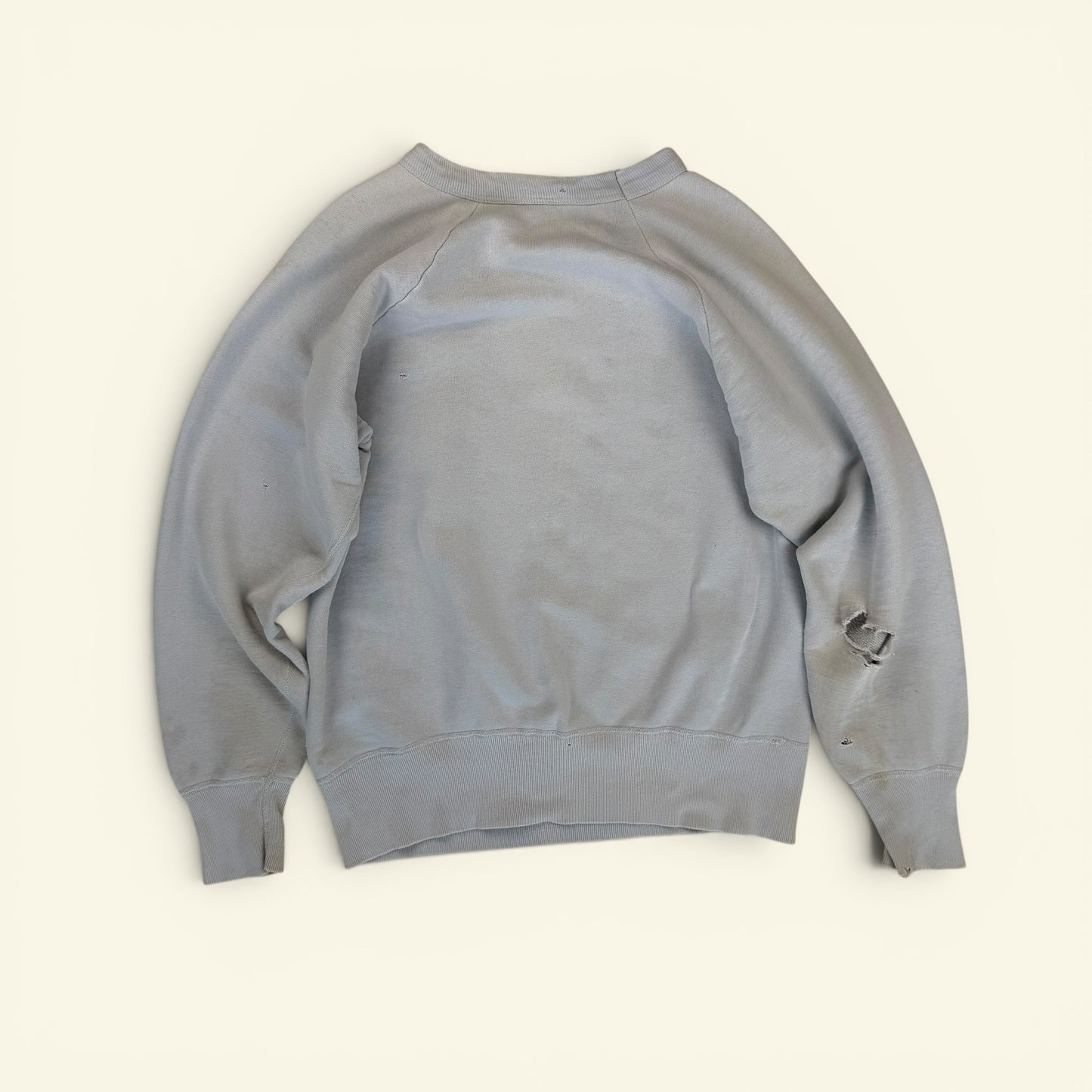 1950s Light Baby Blue Bullshirt Sweatshirt