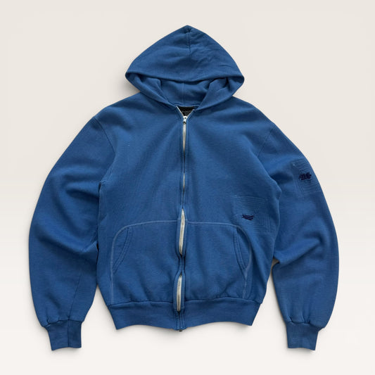 1960s/70s Blue Zip Up Hoodie