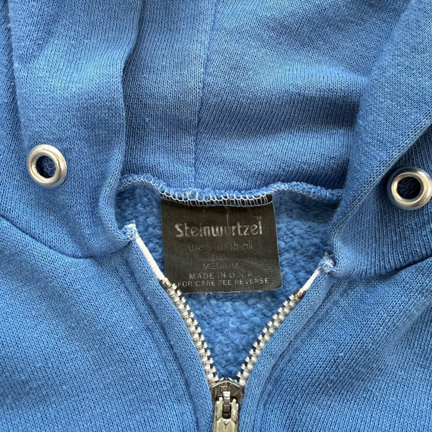 1960s/70s Blue Zip Up Hoodie
