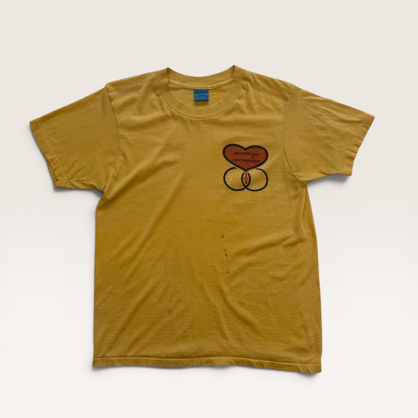 1970s Yellow Marriage Encounter T Shirt