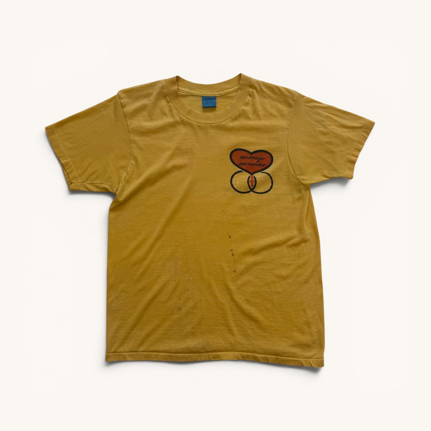 1970s Yellow Marriage Encounter T Shirt