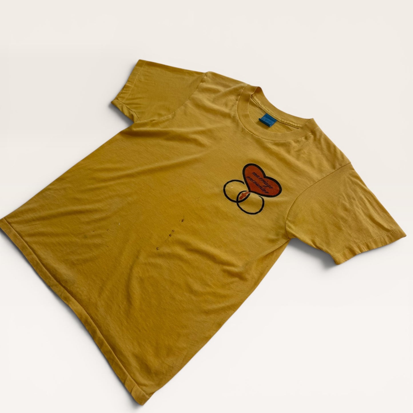 1970s Yellow Marriage Encounter T Shirt